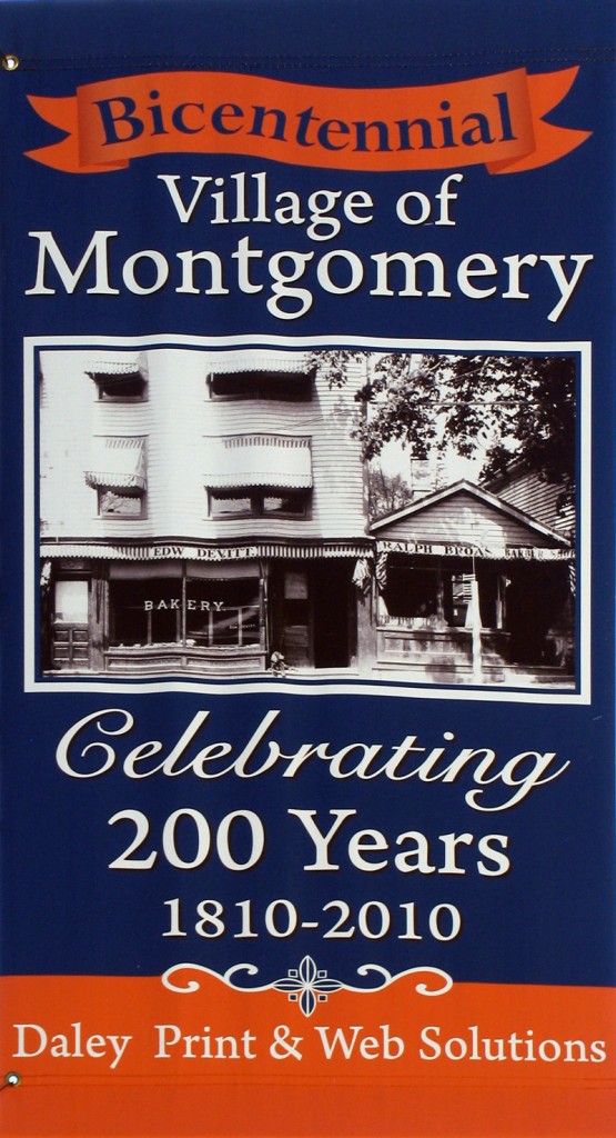 Daley PWS Village of Montgomery Bicentennial Banner