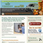 Go Green Express Home Services Website Screenshot