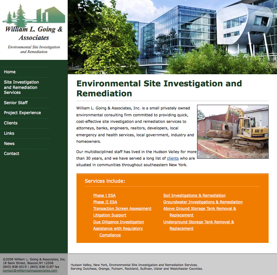 Hudson Valley Web Design Example