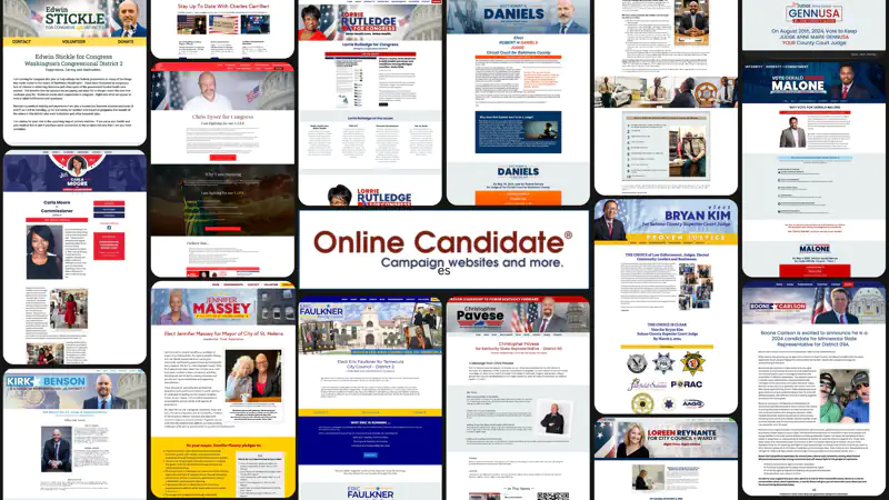 Political Website Design Portfolio