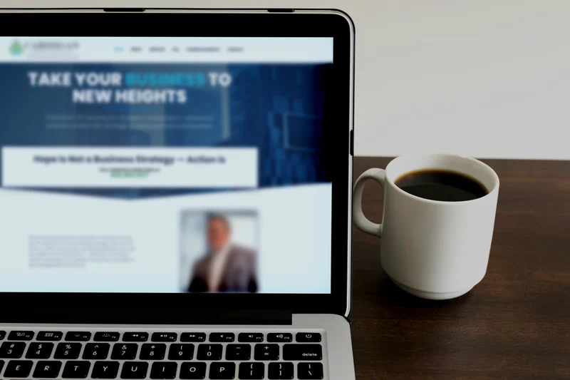 Copywriting services showing keyboard and hands typing