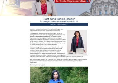 State Representative Campaign Website