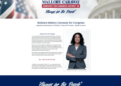 Congressional Campaign Website