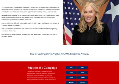 Judicial Wordpress Campaign Website